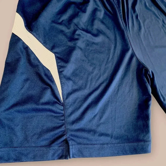 Reebok Athletic Workout Training Gym Shorts Activewear Jersey Size XL Navy White - Picture 6 of 12